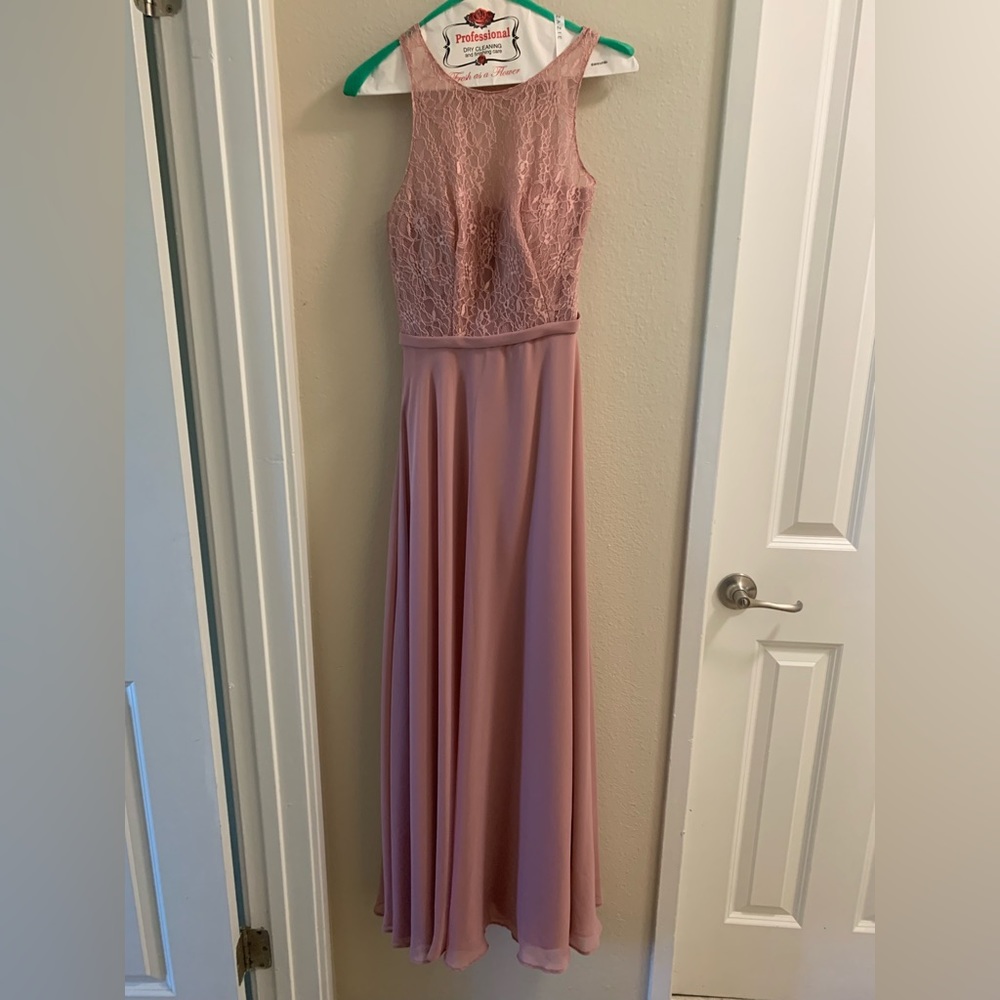 Dusty rose gown